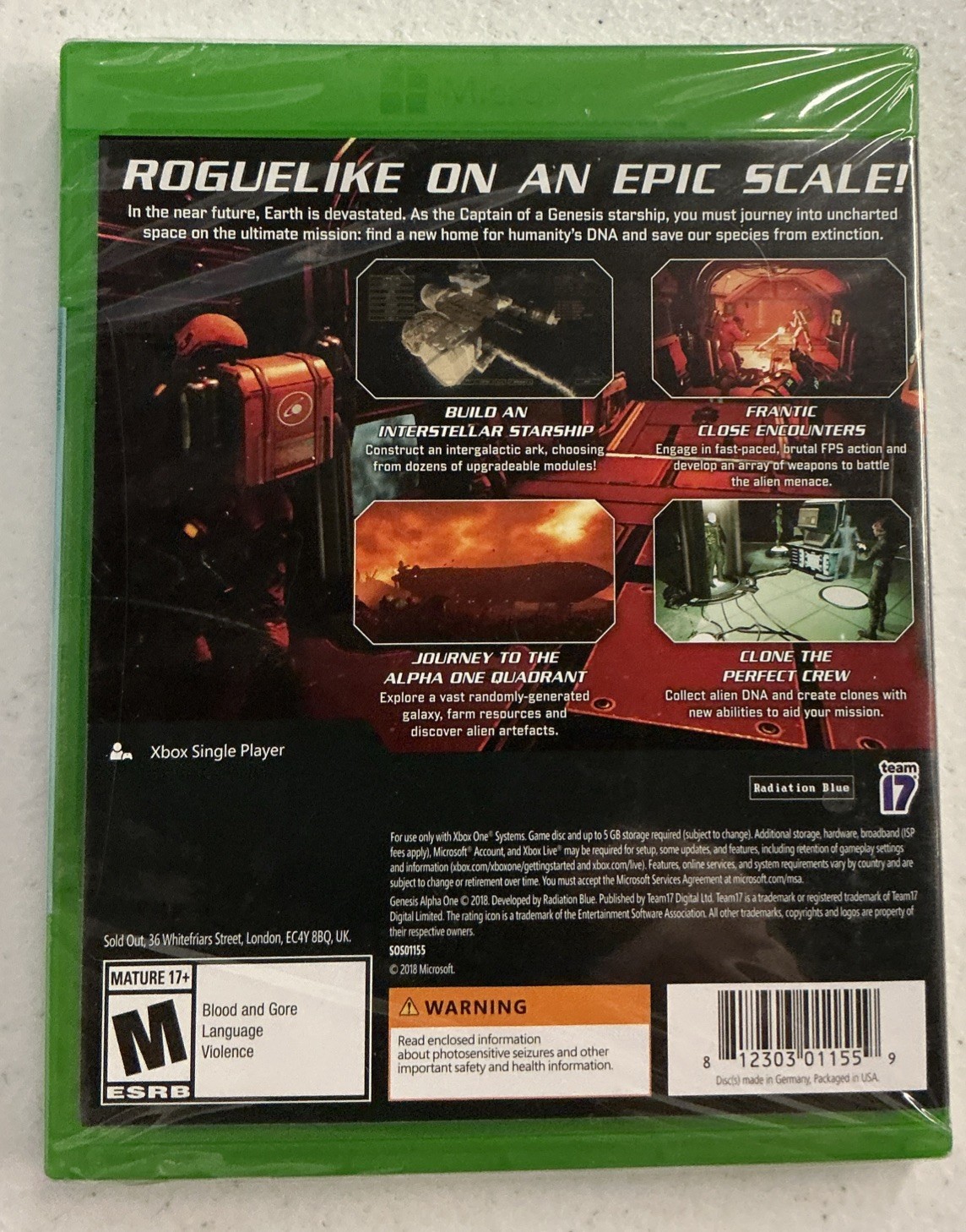 Genesis Alpha One Xbox One Brand New Sealed — S2G —