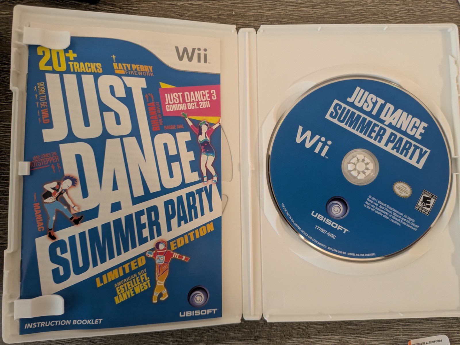 Just Dance Summer Party Limited Edition Wii Video Game Tested Works -VNDS