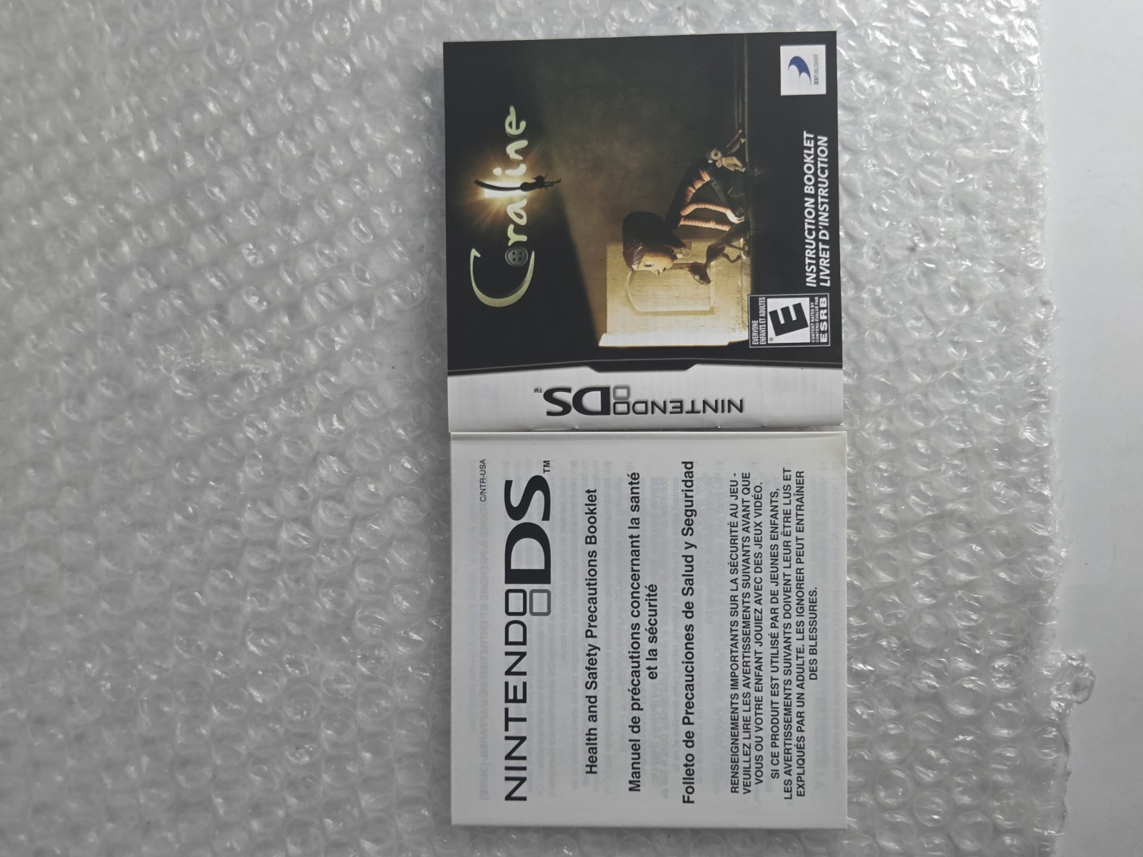Coraline Bintendo DS 3DS 2DS Complete In Box CIB Tested D3 Publisher OEM 2008