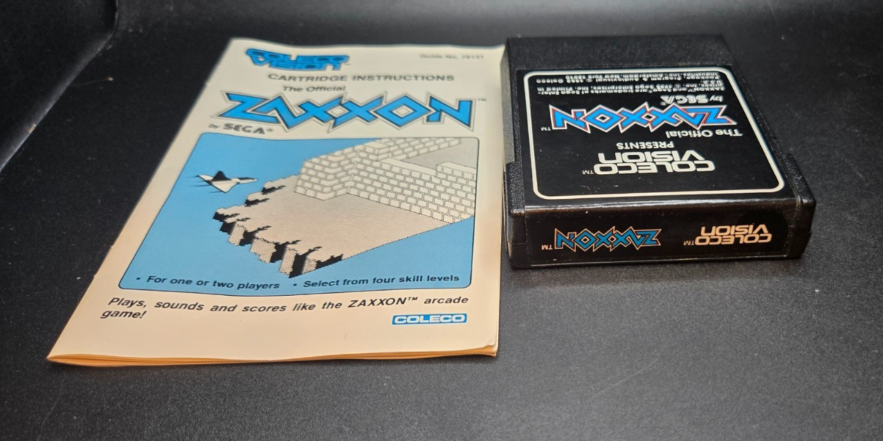 Zaxxon (Colecovision, 1982) with box and manual