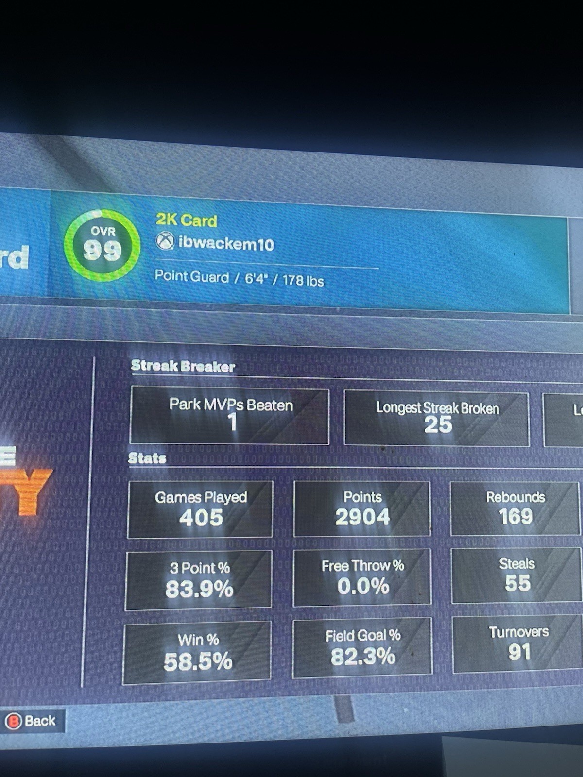 Cheap NBA 2K Account -OVR 99, Rep vet 1 Xbox message before purchase