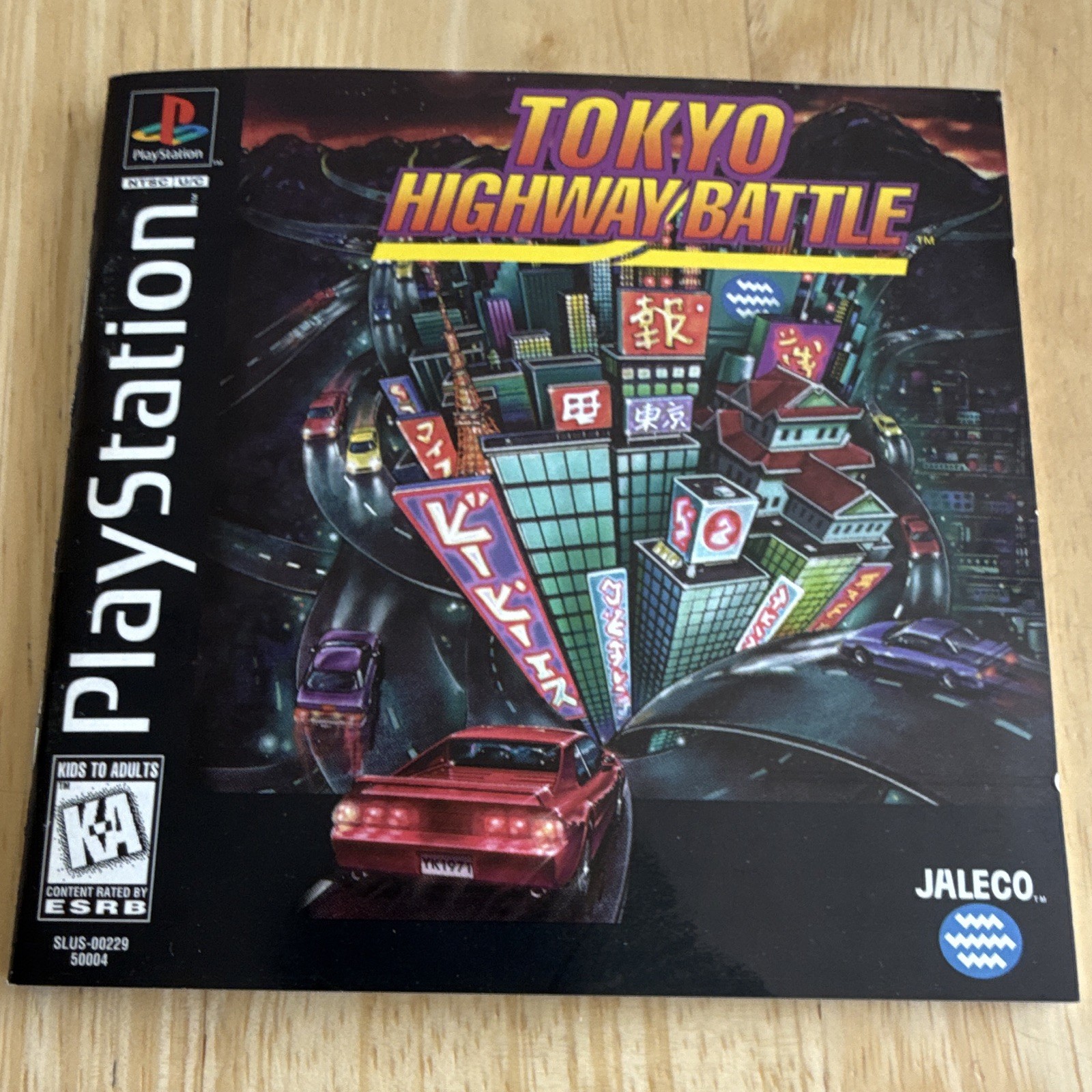 Tokyo Highway Battle PS1 w/ Manual, KA NTSC-U/C (US/CA) 1996 Black Label