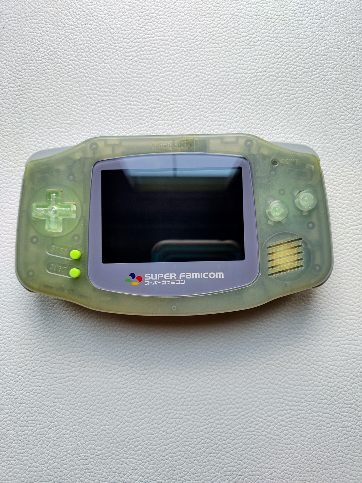 Nintendo Gameboy Advance AGB-001 IPS & Upgrades! “Glacier Acid Wash” Custom
