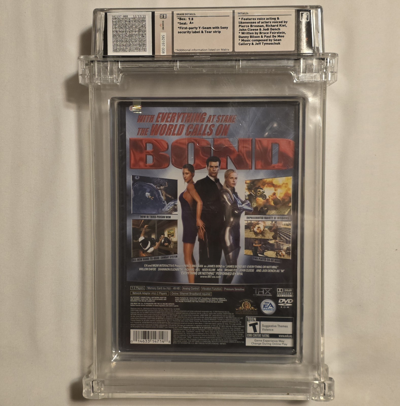 James Bond 007: Everything or Nothing (Sony PlayStation 2, 2004) PS2 Graded