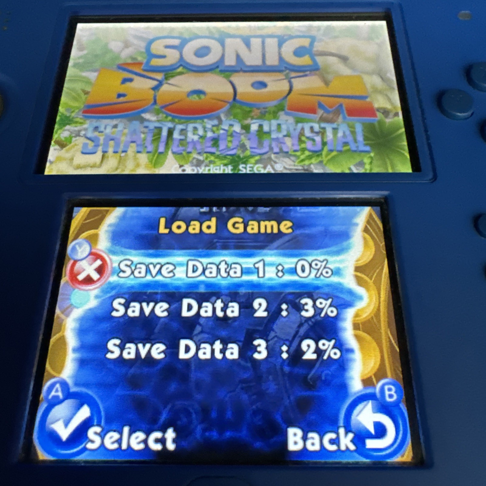 Sonic Boom: Shattered Crystal (Nintendo 3DS, 2014) Cartridge Only/Authentic