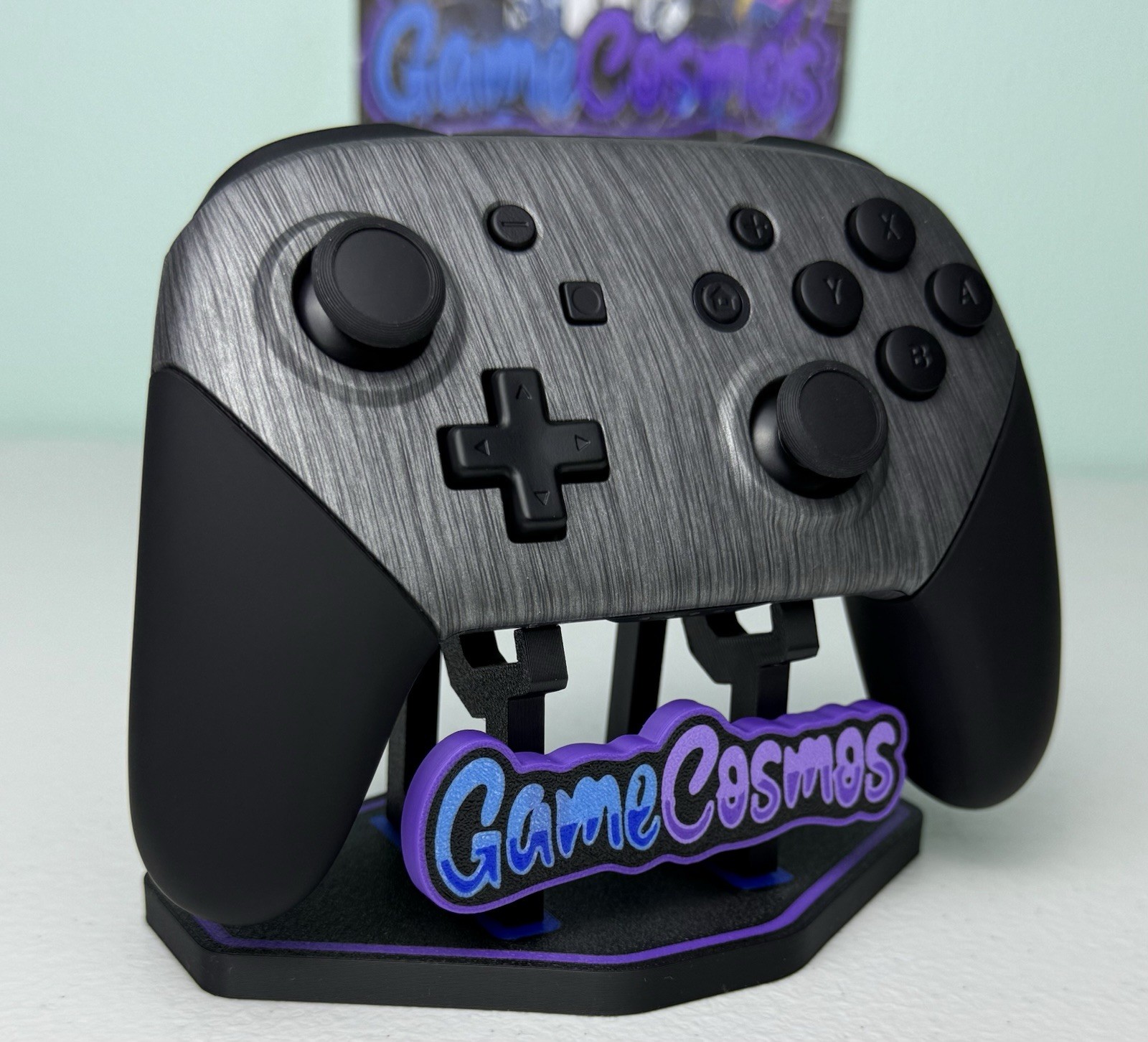 Brushed Silver – Black Accents – Wireless Pro Controller 4 Nintendo Switch Or PC