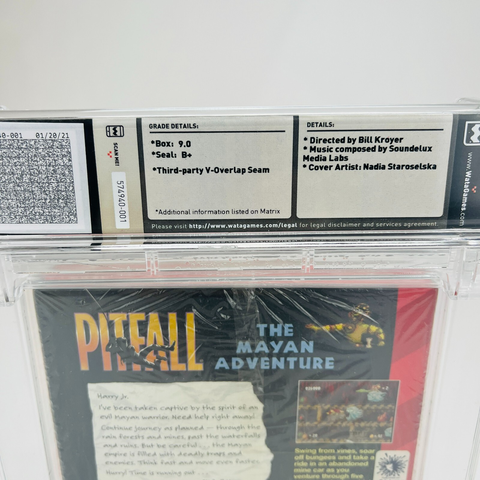 Pitfall: The Mayan Adventure – Sega Genesis, 1994 Assemb. in Mexico WATA 9.0 B+