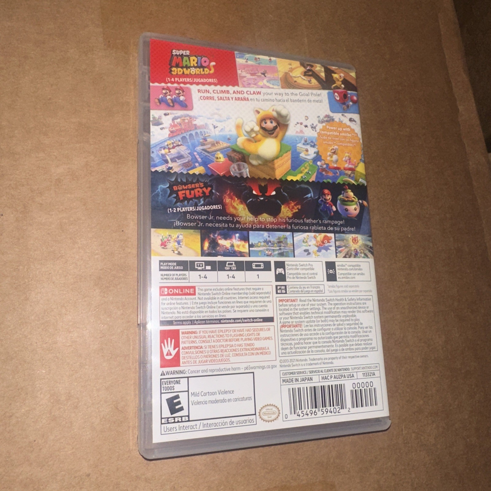 Nintendo Super Mario 3D World + Bowser’s Fury Multiplayer w/ Case Switch