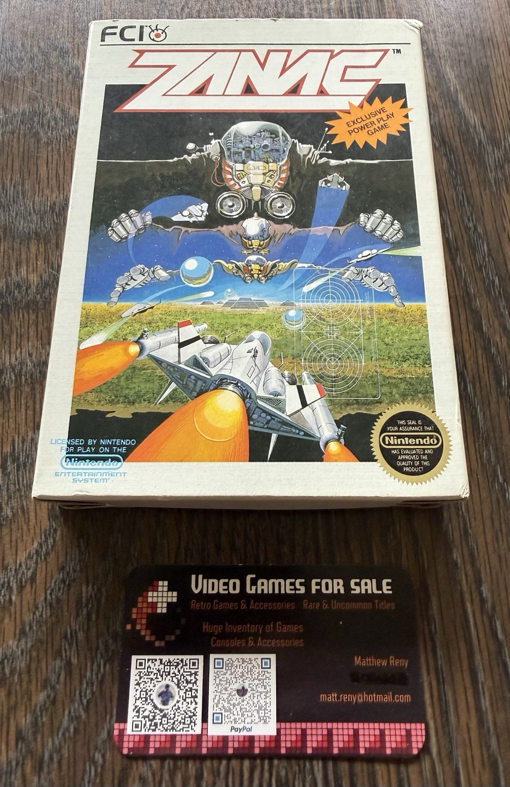 Zanac FIRST PRINT 5-Screw Complete in Box CIB (Nintendo NES 1987) Combine Ship🔥