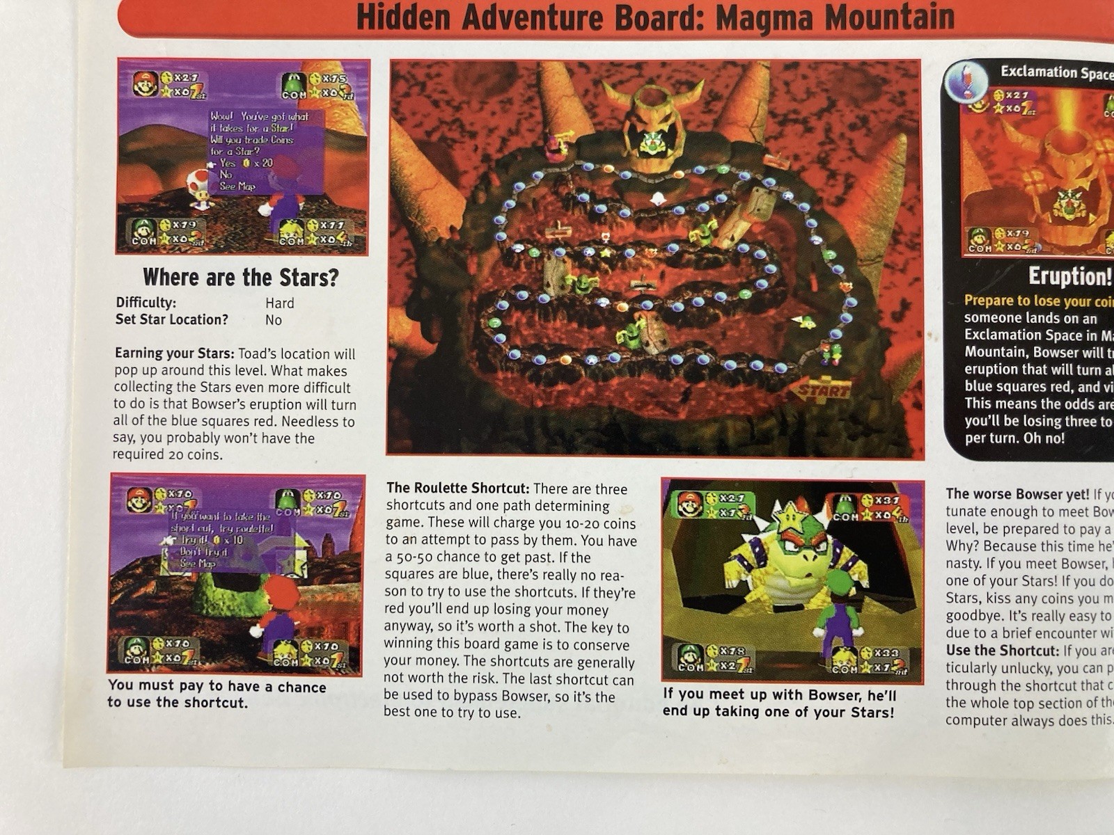 Vintage Mario Party 1 Expert Gamer Magazine Poster 1998 EGM 15” x 20”