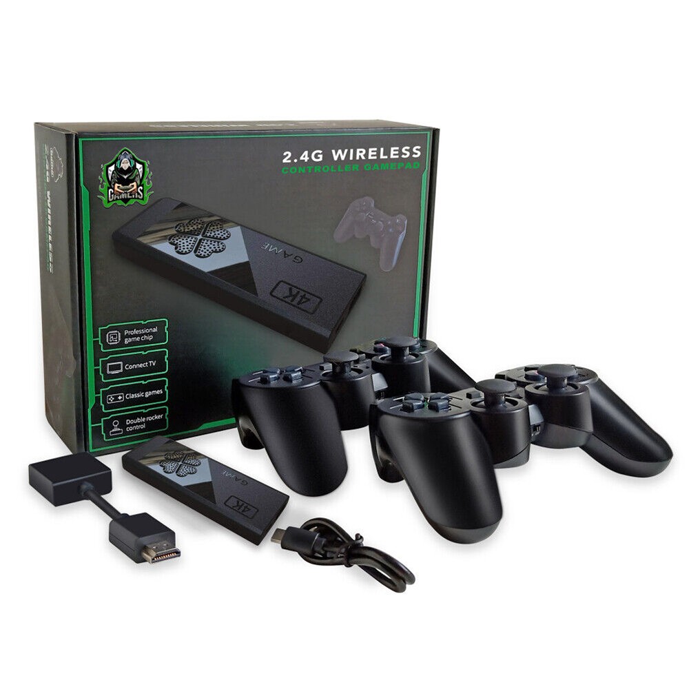 X2 Game Stick Retro Game Console 4K HD Wireless Controller 64G 20000 Games AAM