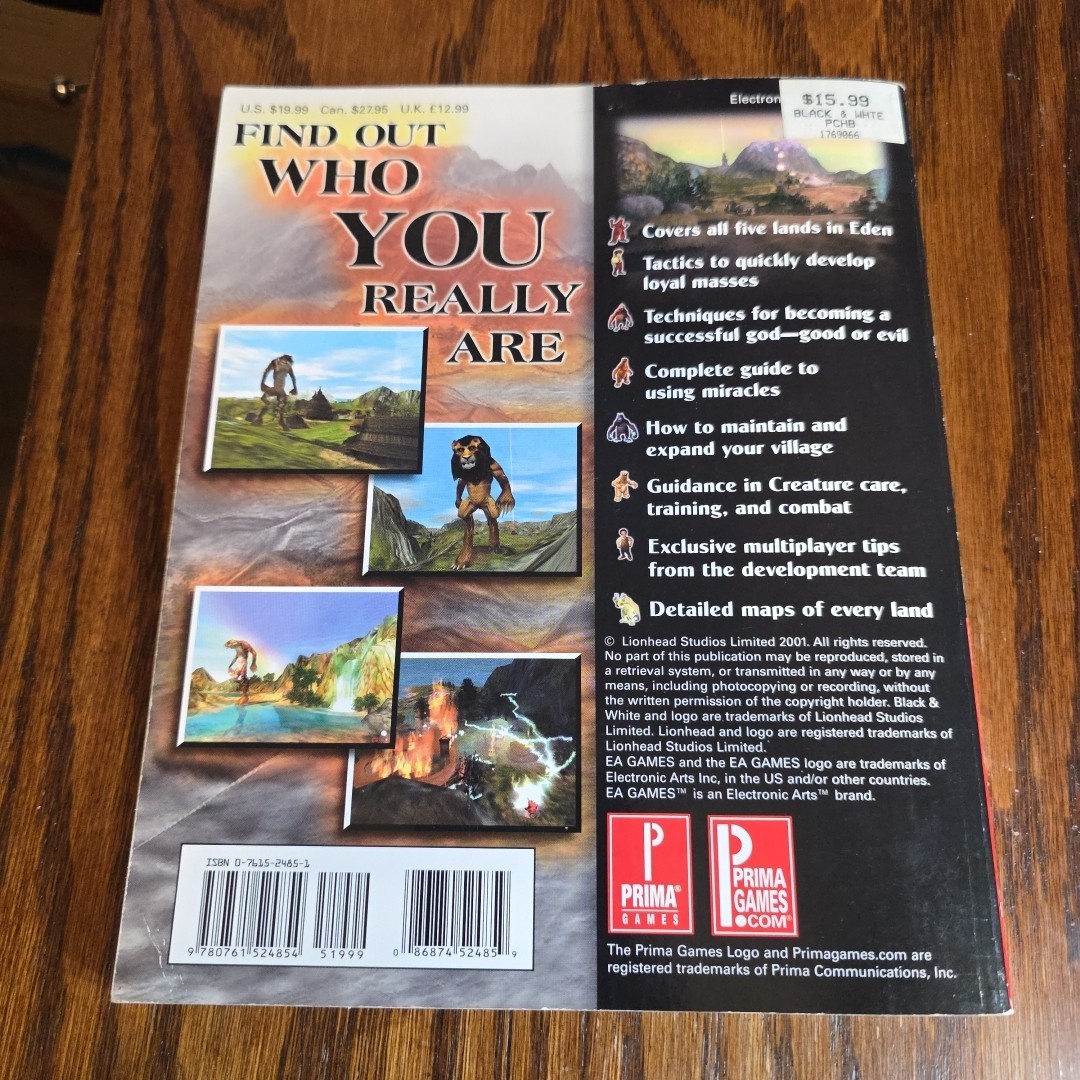 Black and White: Prima’s Official Strategy Guide by Dean Evans