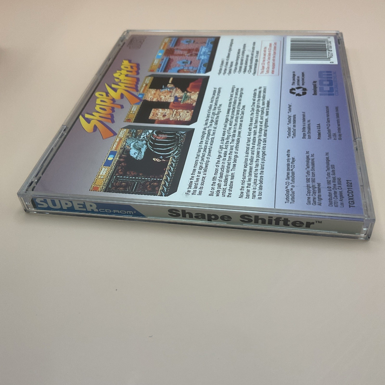 Shape Shifter TurboGrafx-CD/TurboDuo 1992 In Case With Manual Tested/Working