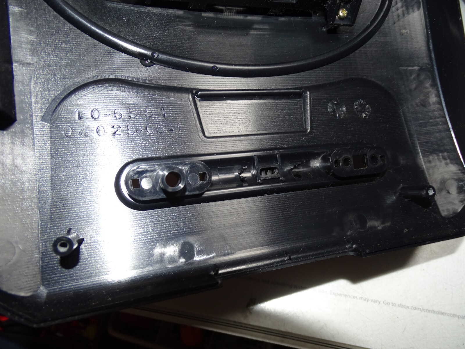 Sega Genesis 1631 Top Black Power & Reset Button w/LED Cover ONLY-Just OK-READ