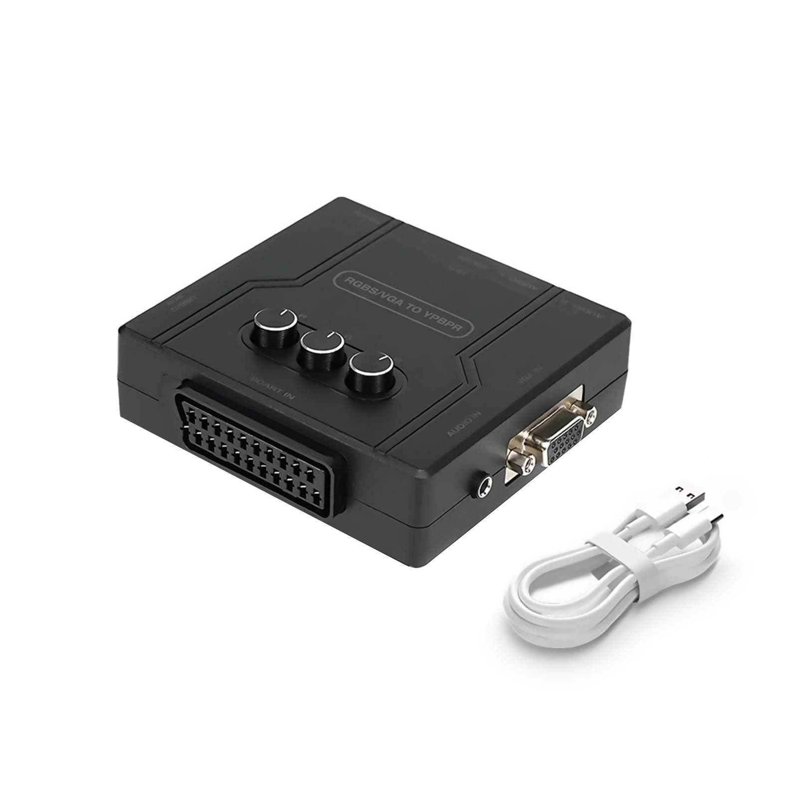 RGBS VGA to YPBPR Converter SCART to YPBPR For 480i 480p 576i 576p 720p 1080i H