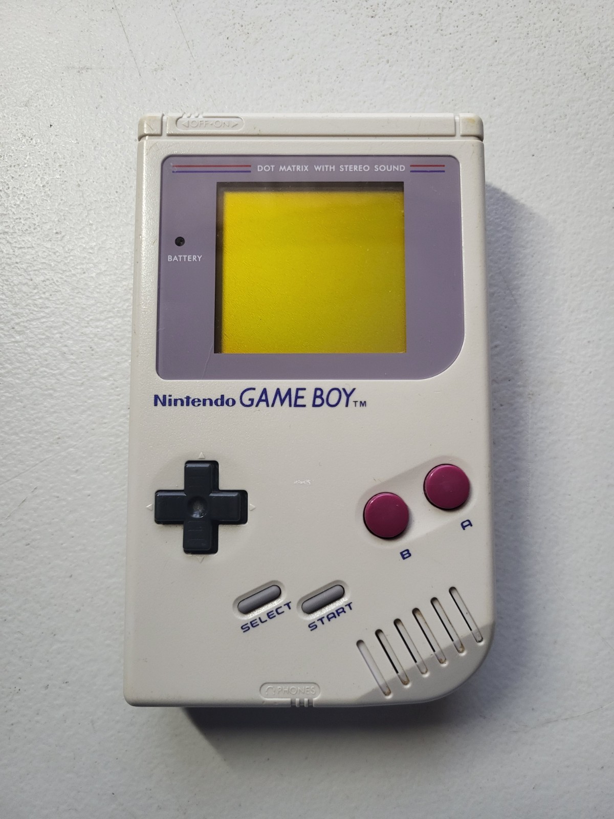 Nintendo Game Boy Launch Edition Handheld System Original GB Gray Tested DMG-01