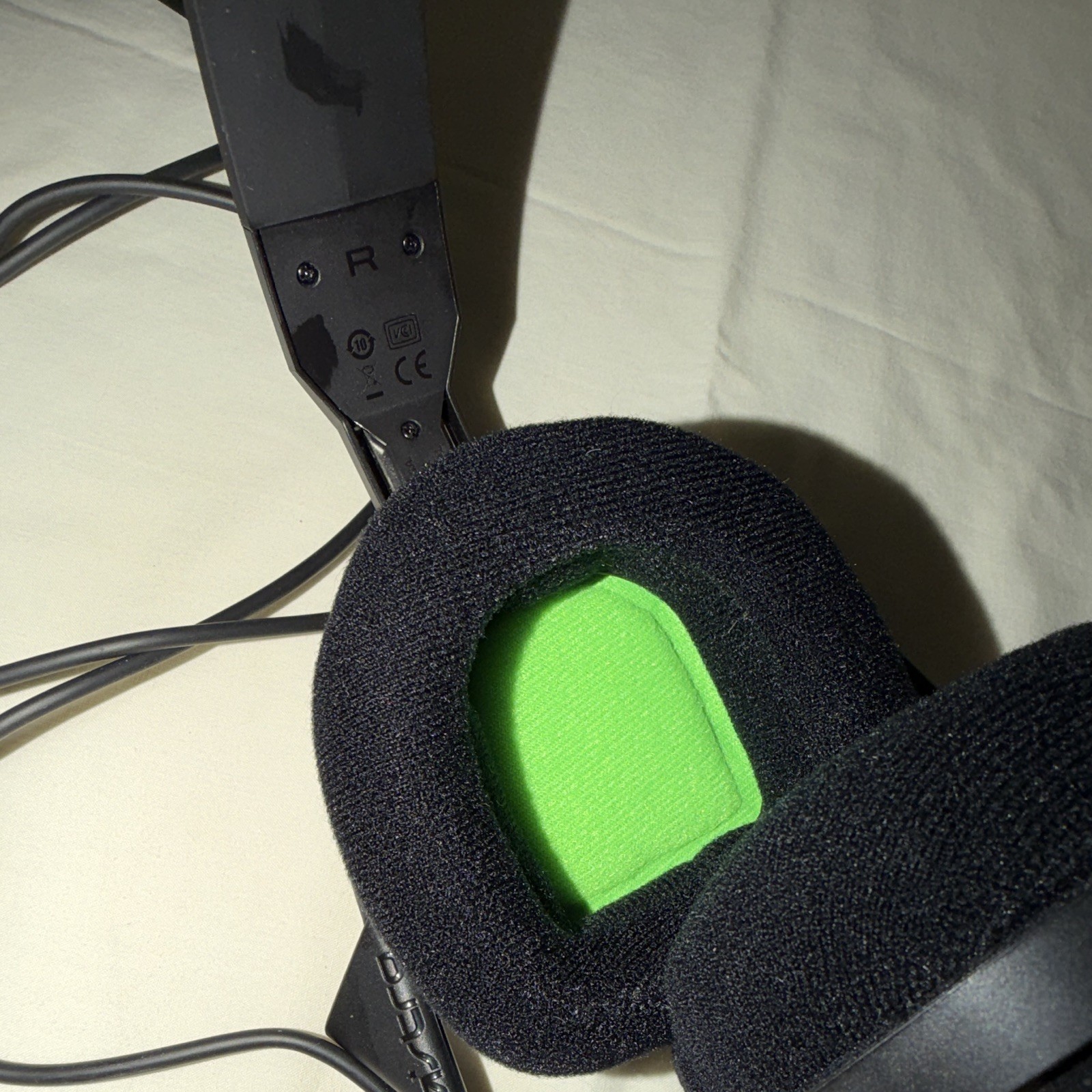 Astro A10 Wired Over-Ear Gaming Headset, 3.5mm Jack Boom Mic, Black/Green