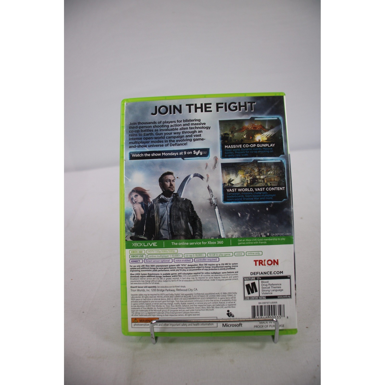 Defiance Video Game Xbox 360 Better with Kinect Shooter Action RPG