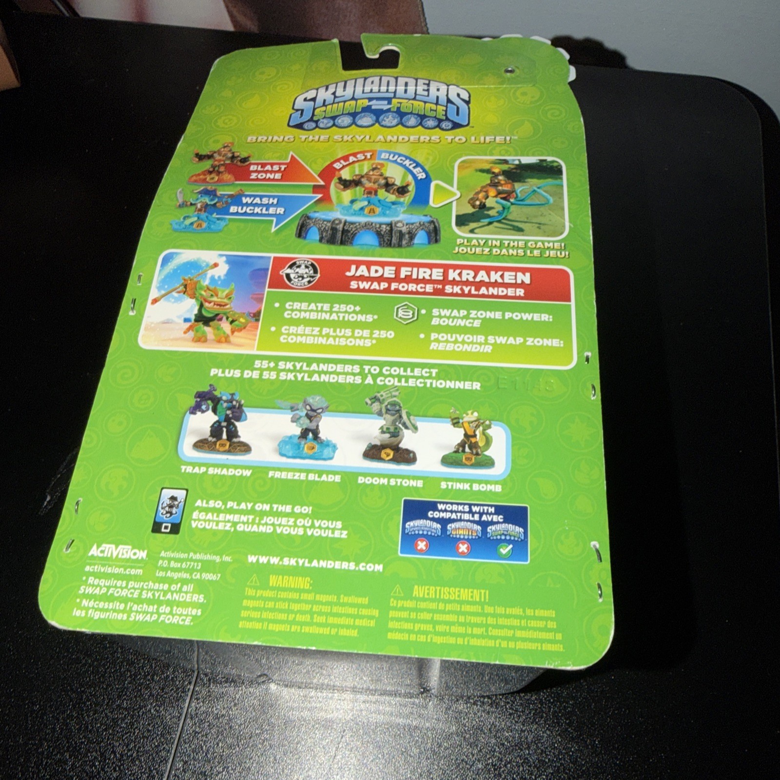 Skylanders Swap Force – Jade Fire Kraken – New & Slightly Open