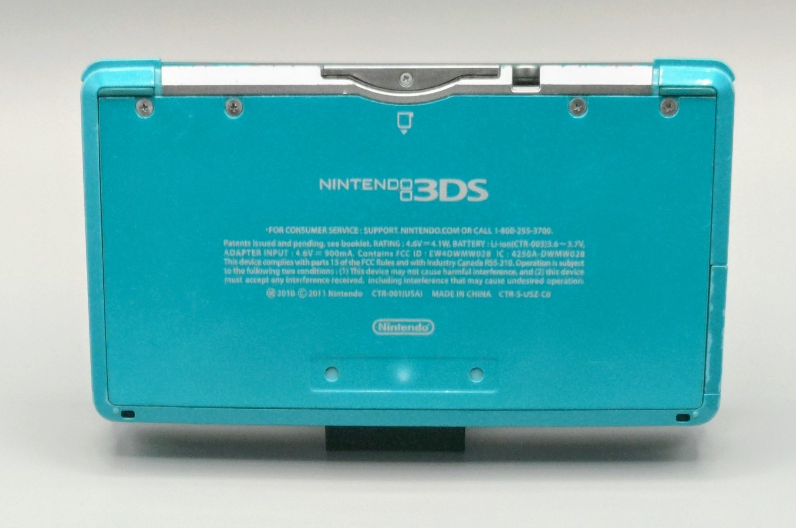 Nintendo 3DS Handheld Game Console Aqua Blue Tested