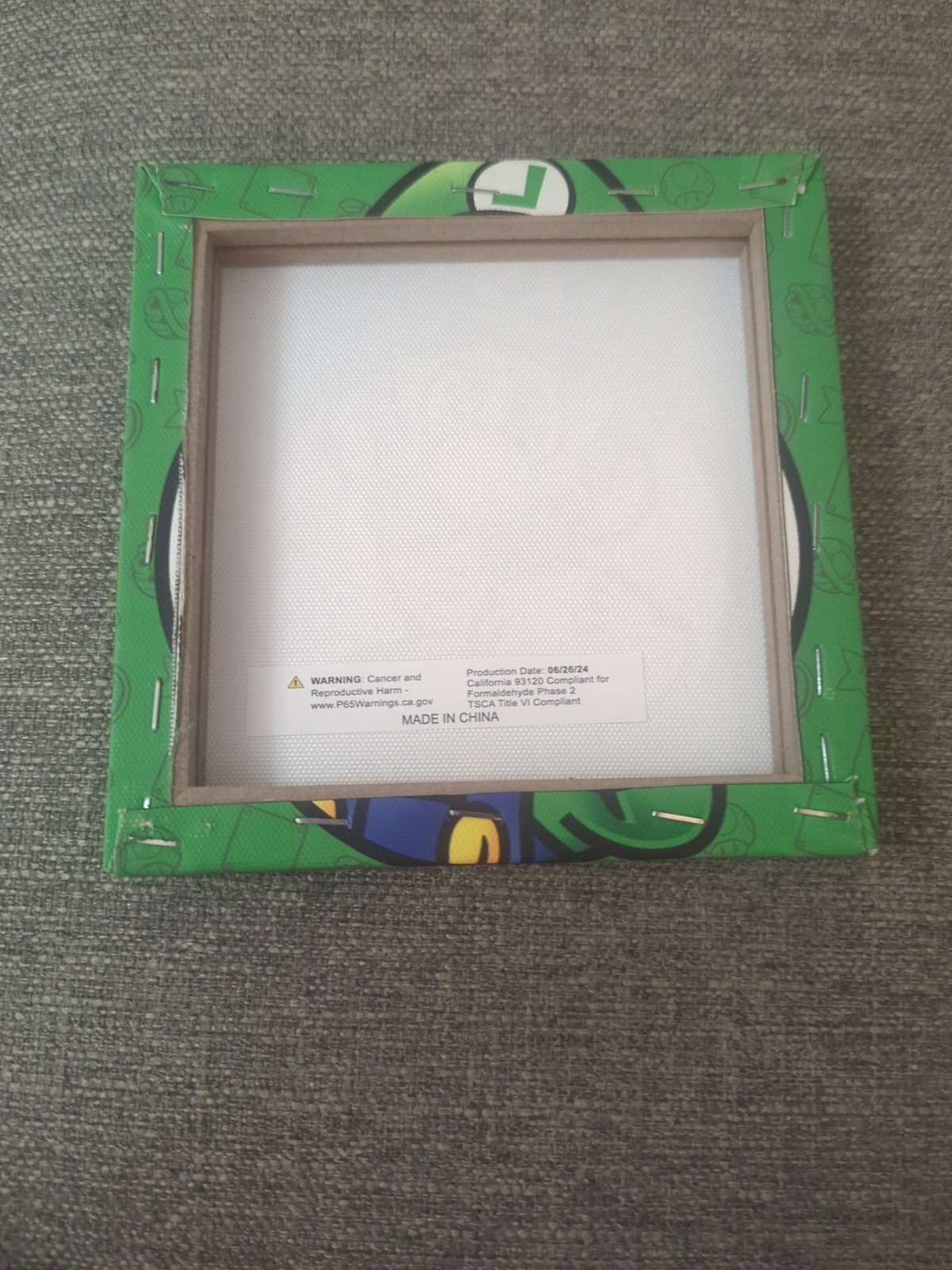 Nintendo Luigi 6″x 6″ Canvas
