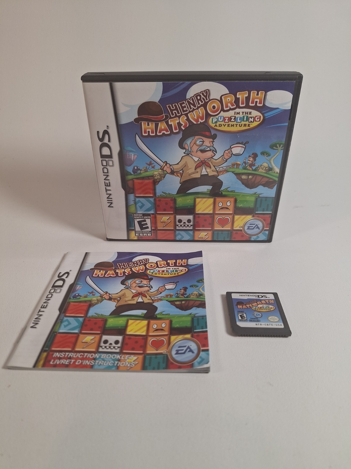 Henry Hatsworth in the Puzzling Adventure (Nintendo DS, 2009) – Complete in Box,