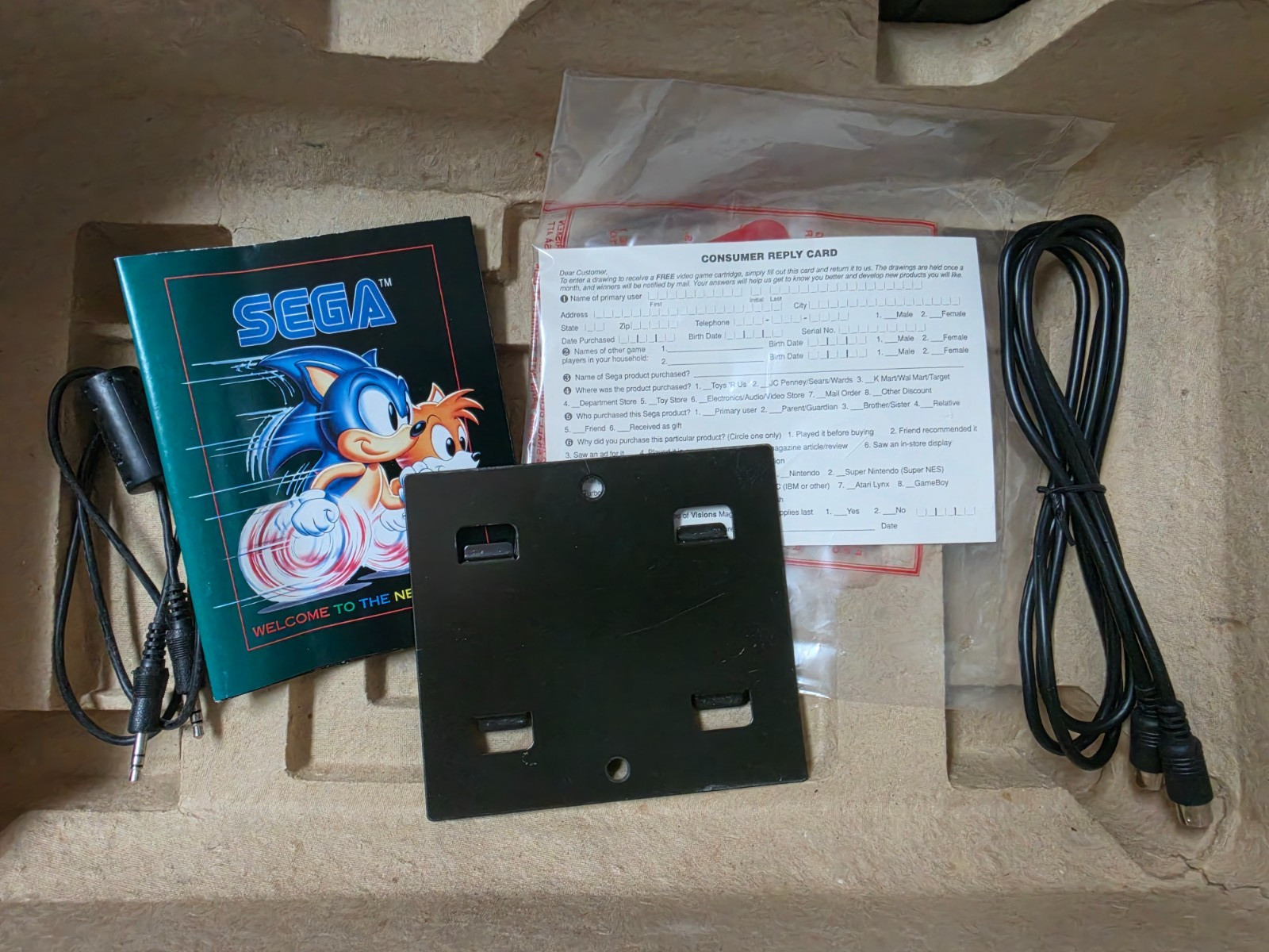 Sega CD MK-4101 Game System Console W/Genesis, No Sewer Shark Original Box