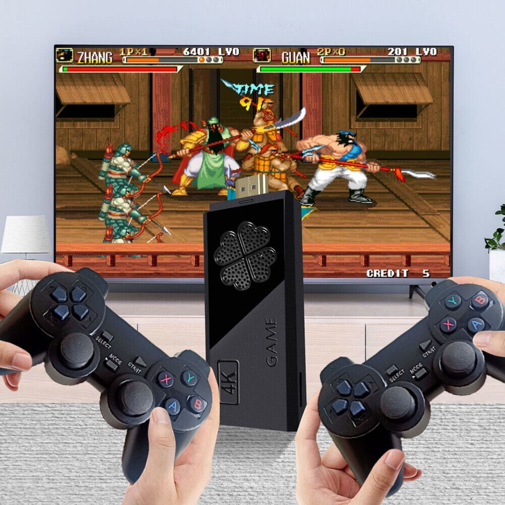 X2 Game Stick Retro Game Console 4K HD Wireless Controller 64G 20000 Games AAM