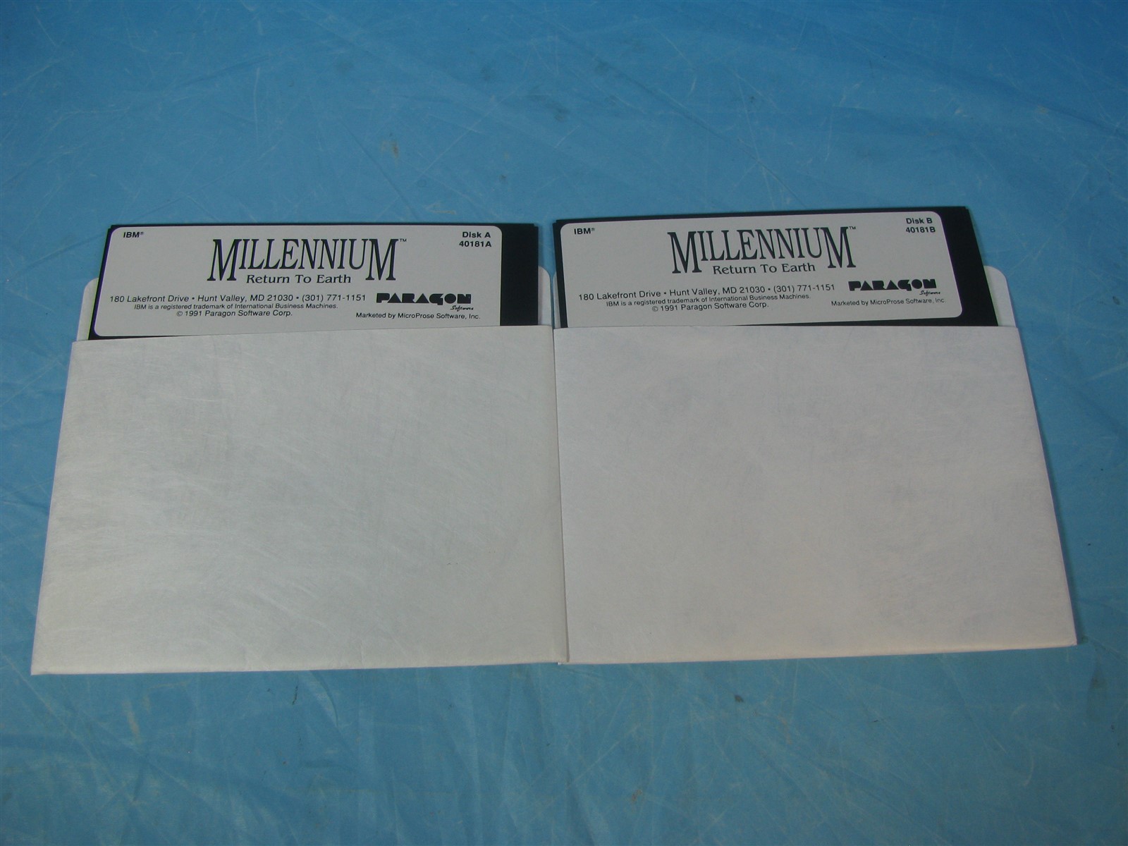 VINTAGE 1989 Millennium Return To Earth Big Box (PC MS-DOS 5.25) FREE SHIPPING