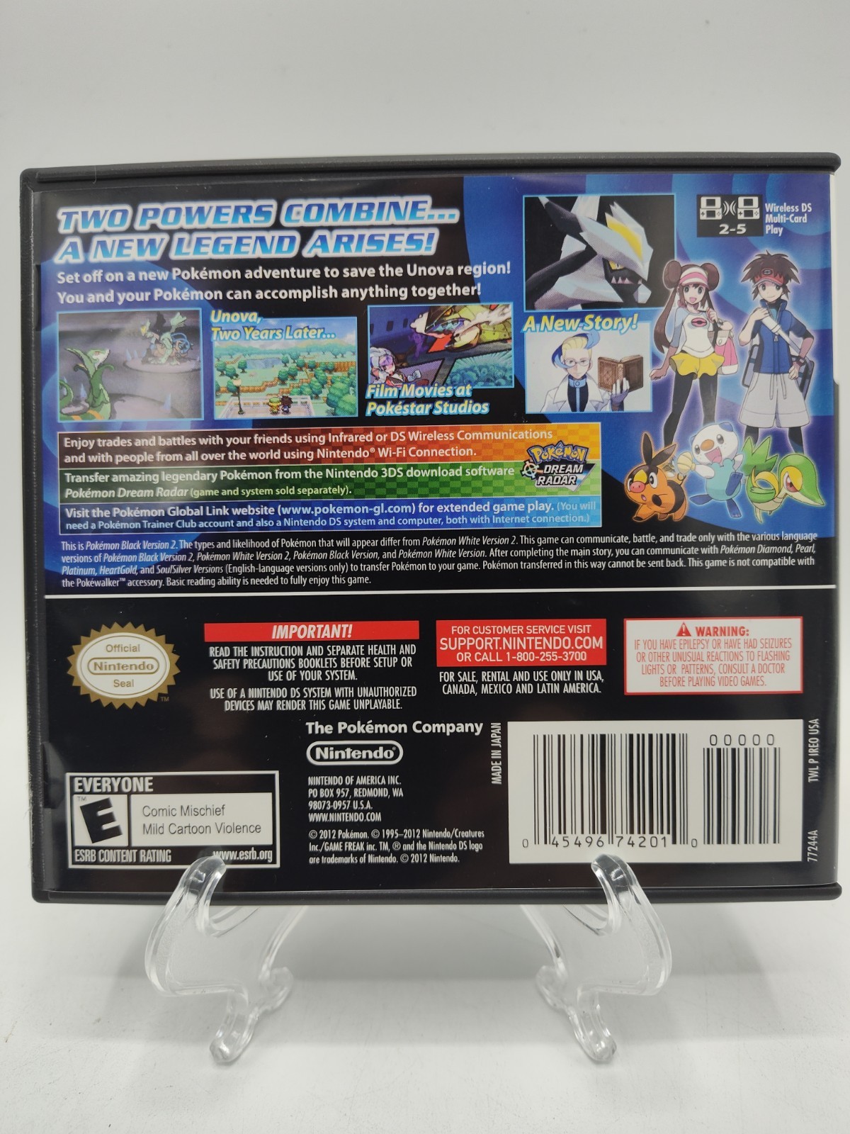 Pokémon: Black Version 2 – (Nintendo DS, 2012) *CIB* Great Condition* Tested!