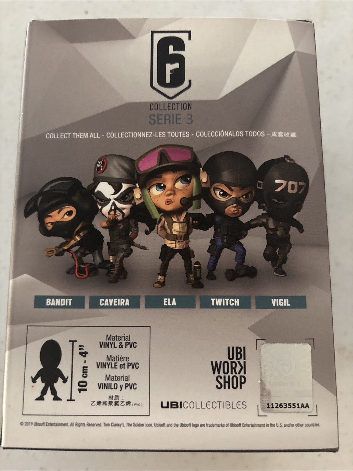 Rainbow Six Collection series 3: Chibi 10 cm/4″ Figurine-VIGIL Brand New Mint