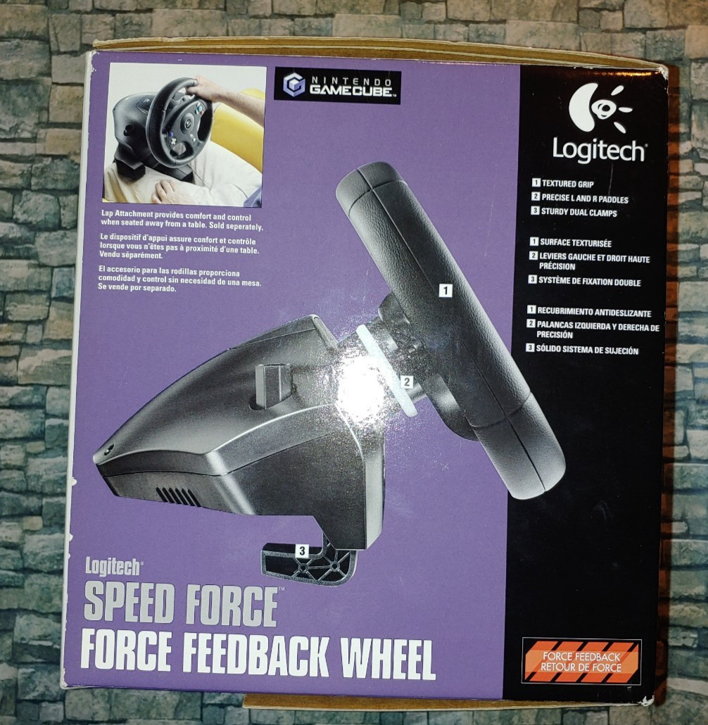 GameCube Logitech Force Feedback Wheel & Accessory Pack Very Good Condition