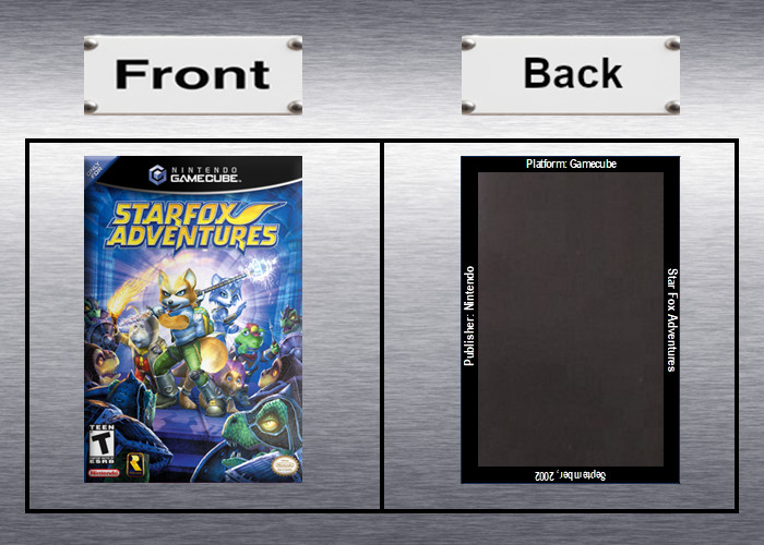 Star Fox Adventures Video Game Box Art *GameCube* High Quality Magnet