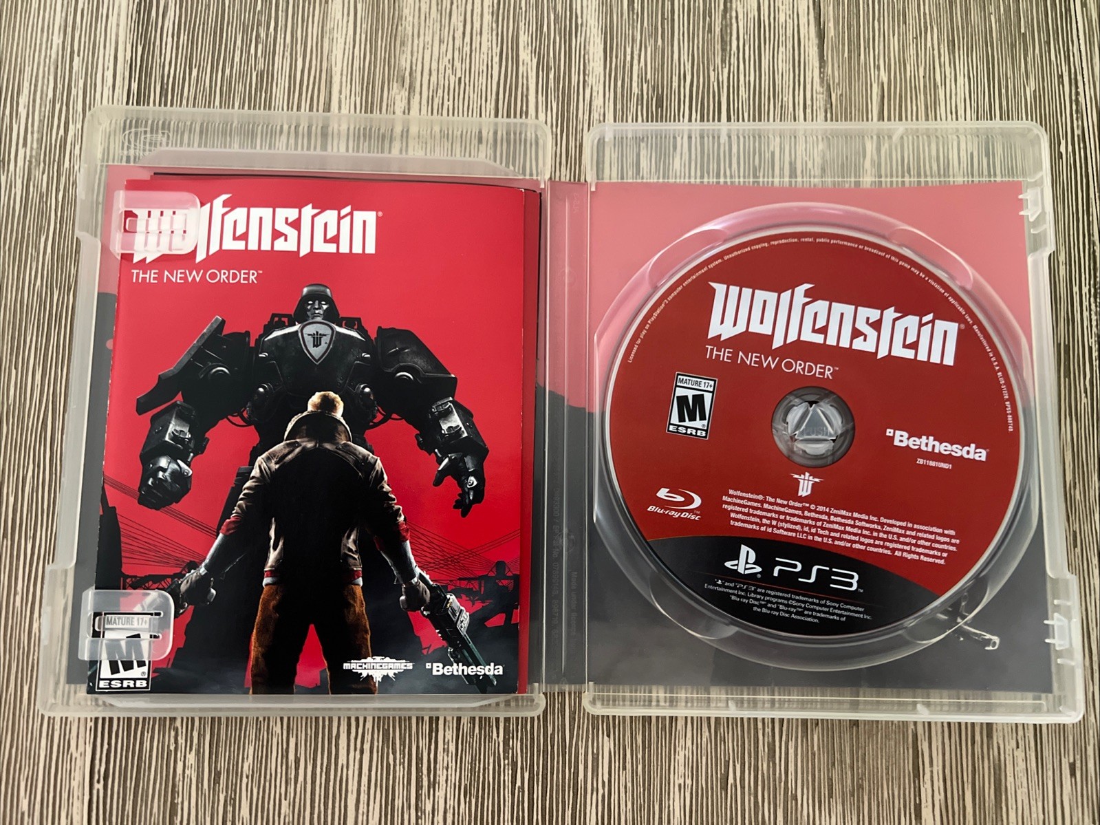 Wolfenstein: The New Order (Sony PlayStation 3, PS3, 2014) Complete