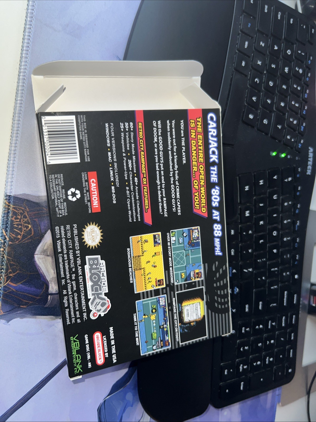Retro City Rampage Game DX Arcade Block Exclusive PC Mac Disc New And Sealed