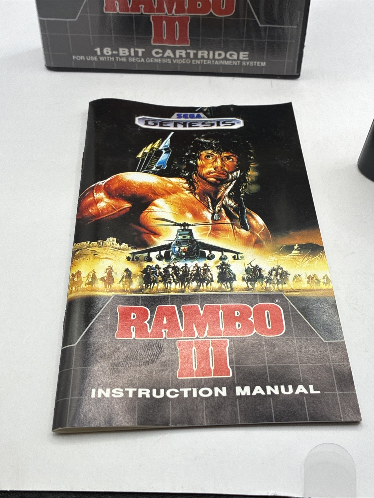 SEGA GENESIS RAMBO 3 COMPLETE IN BOX CIB RARE AUTHENTIC