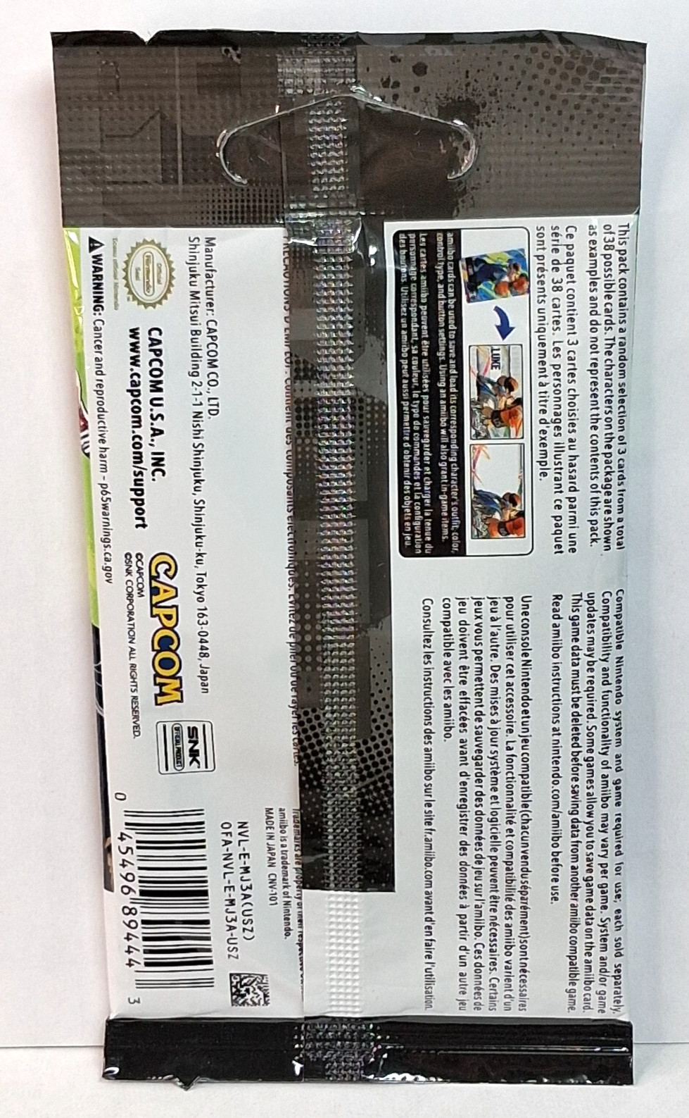 Nintendo Street Fighter 6 amiibo Series 2 Booster Pack 3 Cards Per Pack Sealed