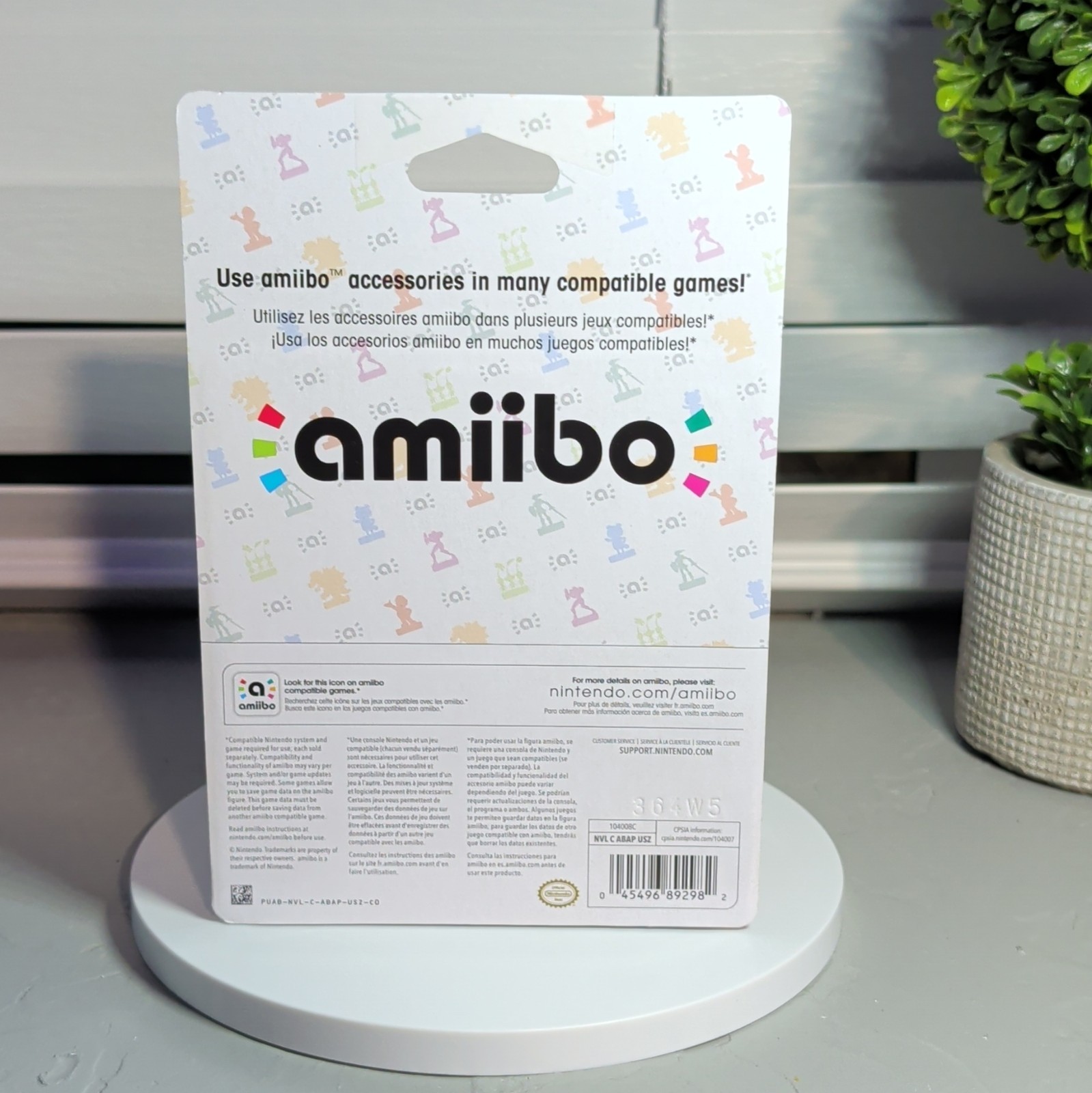 Nintendo amiibo Waluigi Figure Super Mario Series NVL-CAAWP-USA