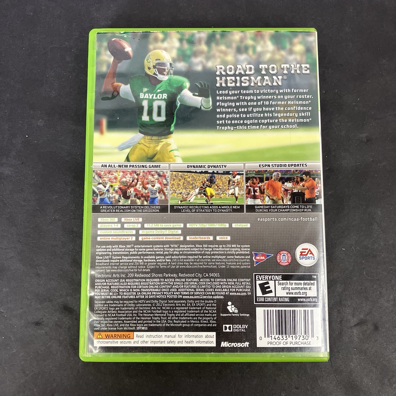 NCAA Football 13 (Microsoft Xbox 360, 2012)