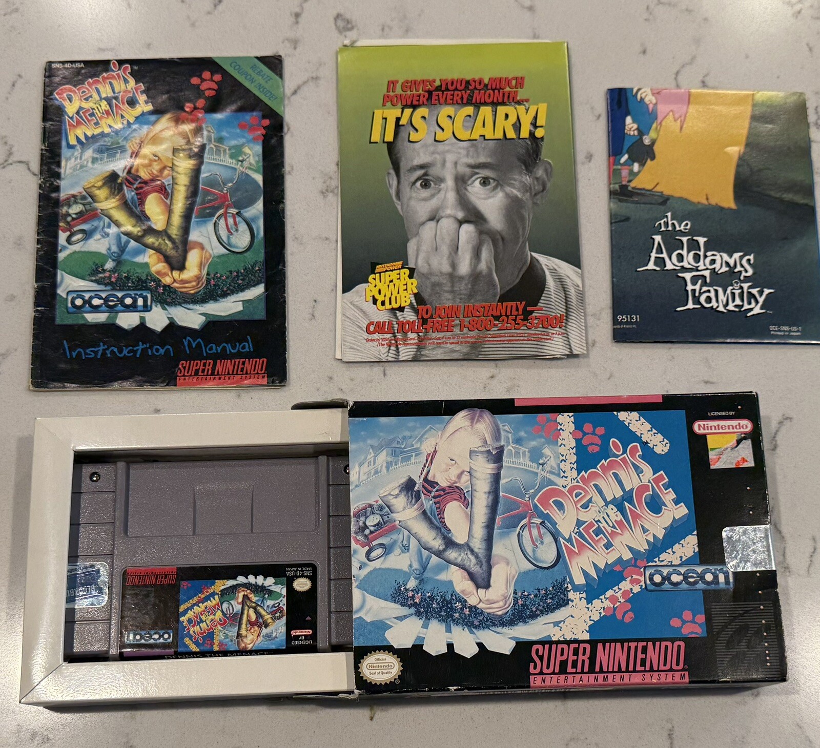 Dennis The Menace (Super Nintendo Entertainment System, 1993) CIB