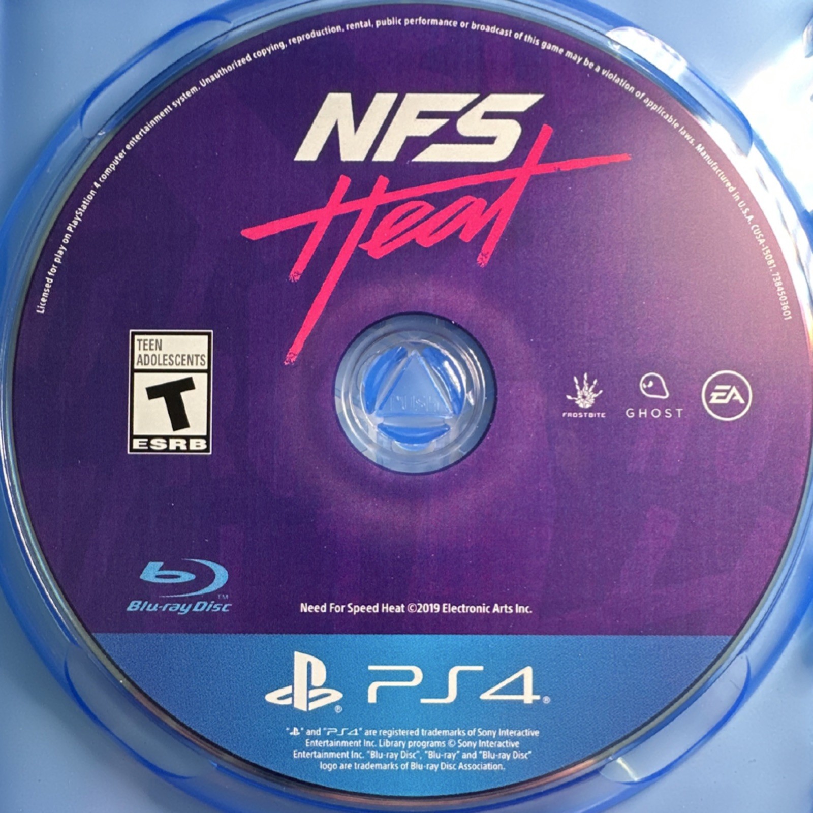 Need for Speed Heat PlayStation 4 Electronic Arts T-Teen NTSC-U/C 2019
