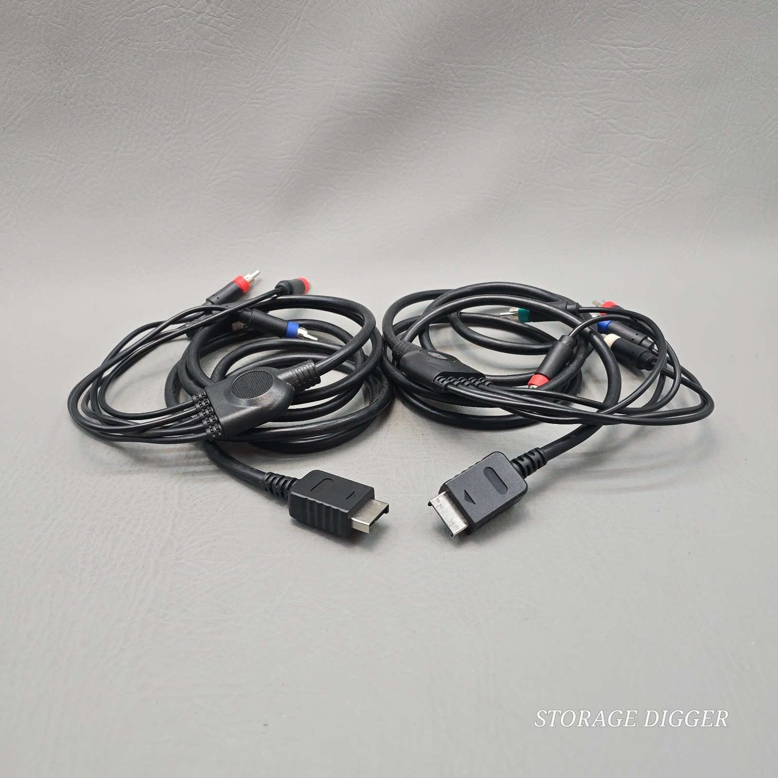 Set of 2 Multi Component Cable Microsoft Xbox 360 Nintendo Wii Sony PS2/PS3