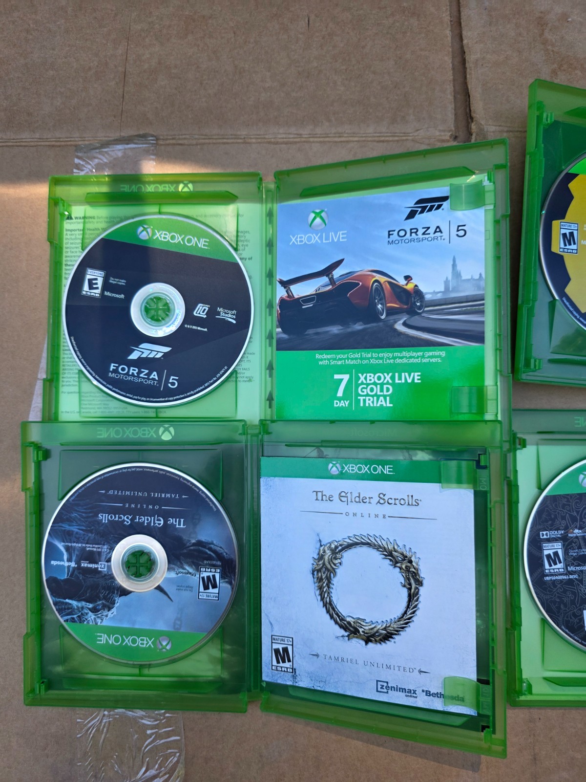 Xbox One Game Lot 14 Bundle GTA V Premium Sonic Mania Plus Forza 5 Watch Dogs 2