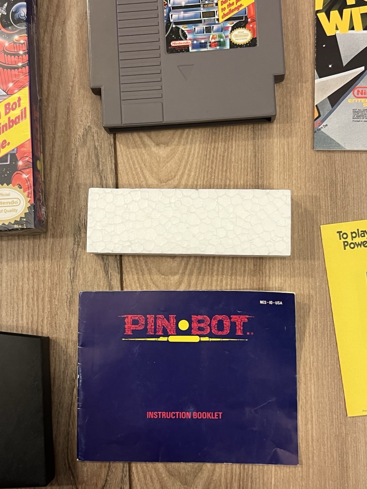 Pin Bot (Nintendo NES, 1990) CIB Complete w/ Poster & Inserts Tested Works