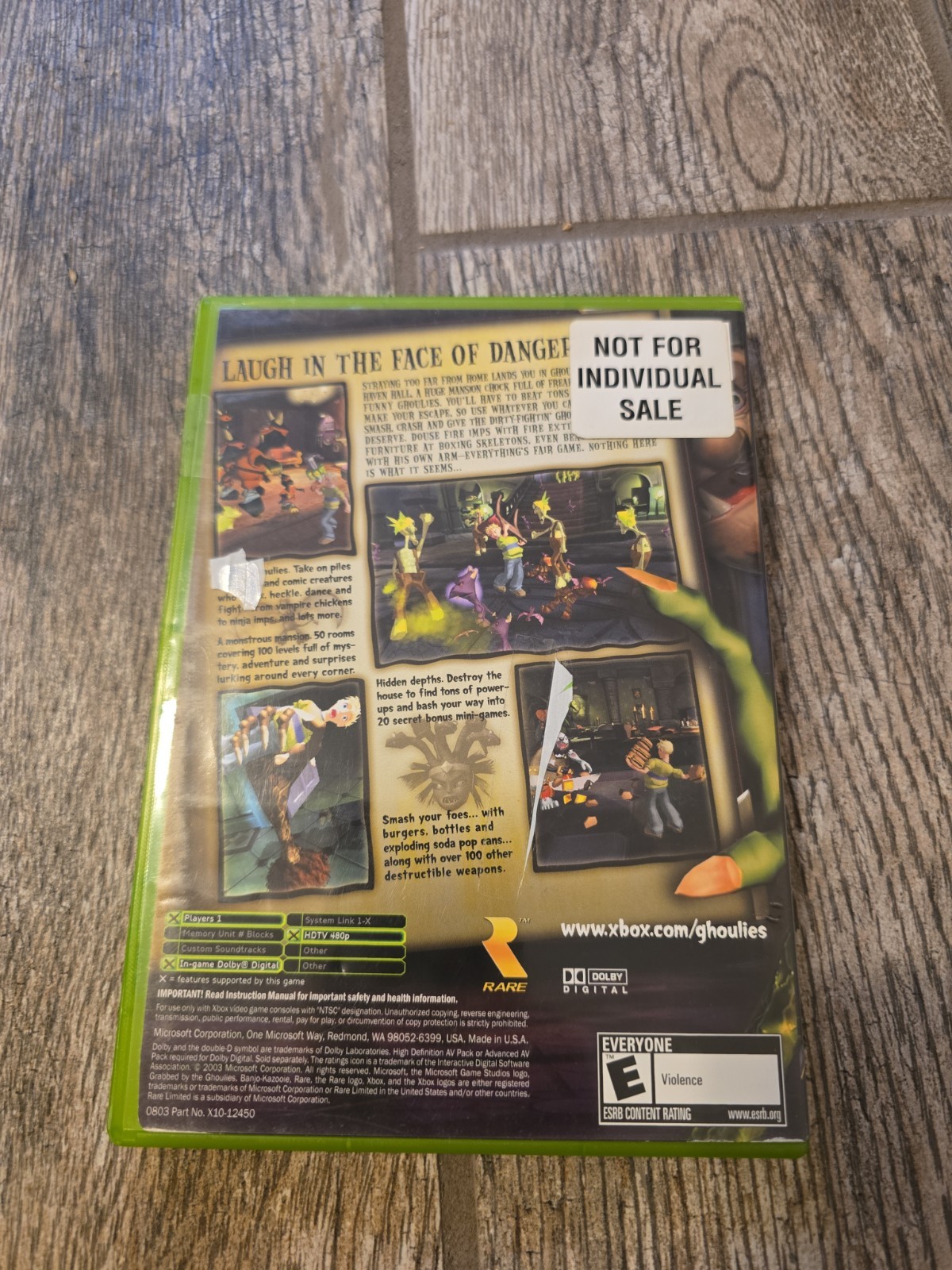 Grabbed by the Ghoulies (Microsoft Xbox, 2003) CIB FREE SHIPPING