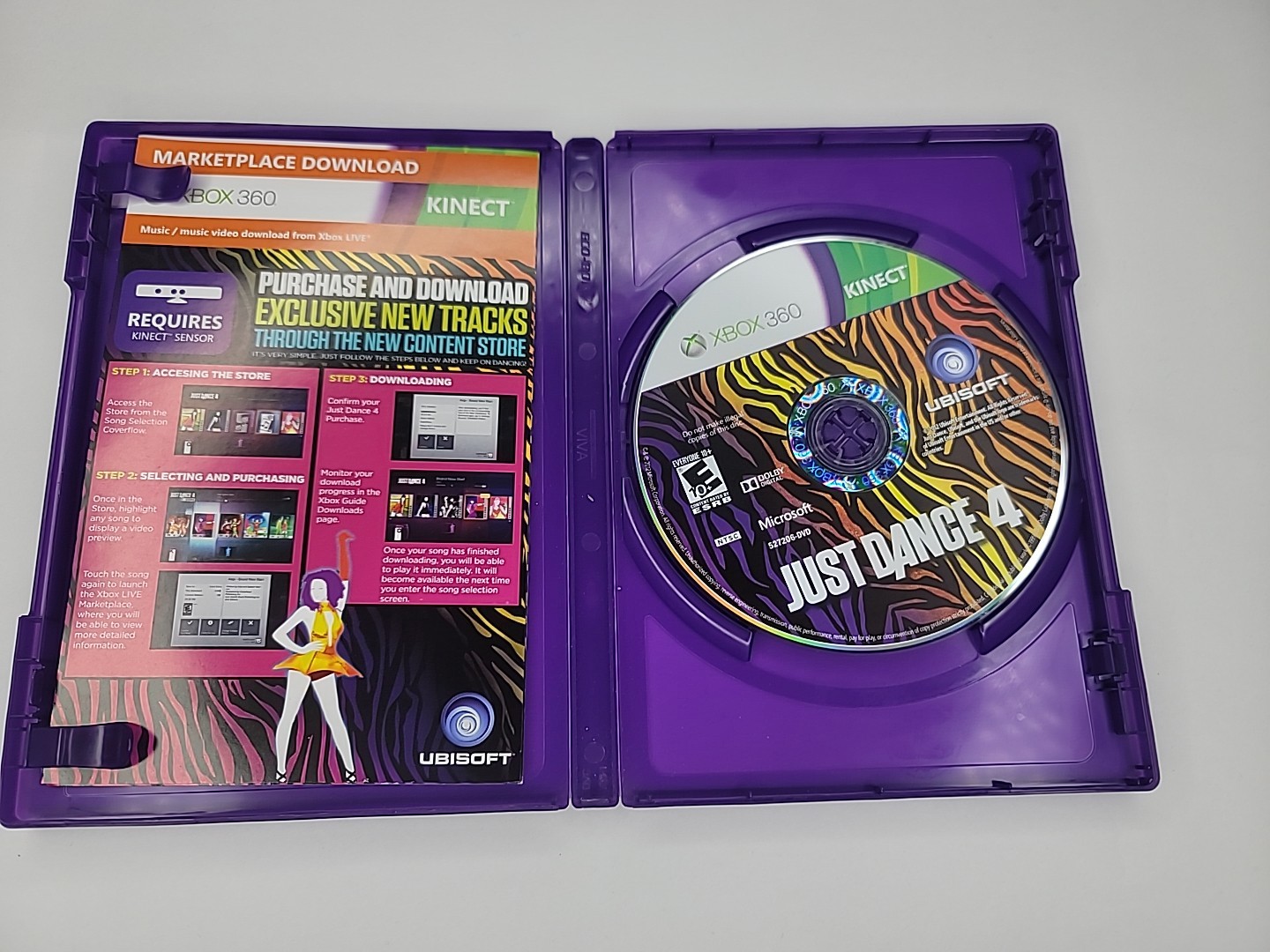 Just Dance 4 Xbox 360 Kinect Video Game Complete
