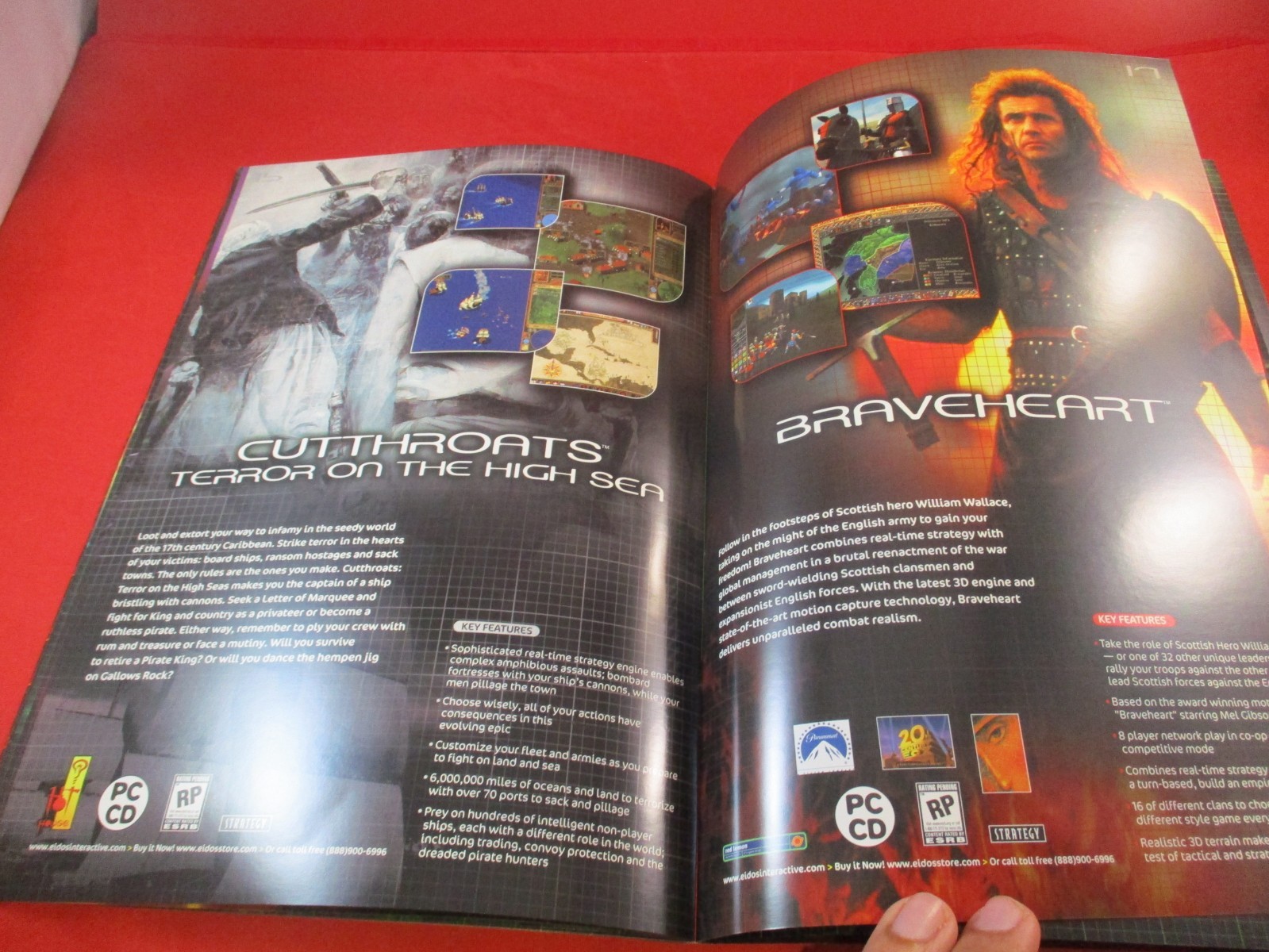 Eidos Interactive 1999 Product Catalog Tomb Raider Gex 3 Braveheart Daikatana