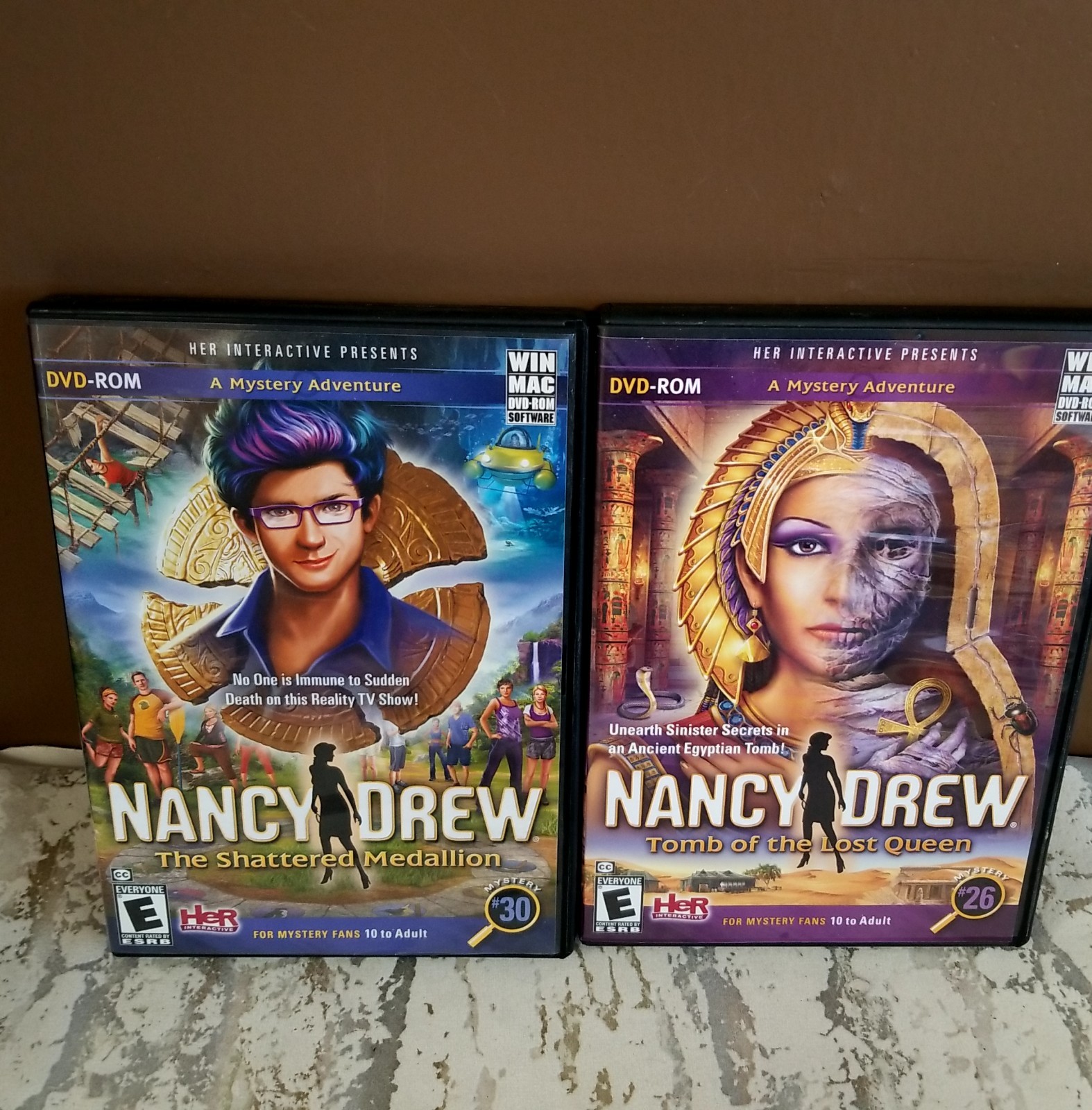 Nancy Drew PC Game Lot of 11 Mystery Adventures CD/DVD ROM w/Multi Disc Set