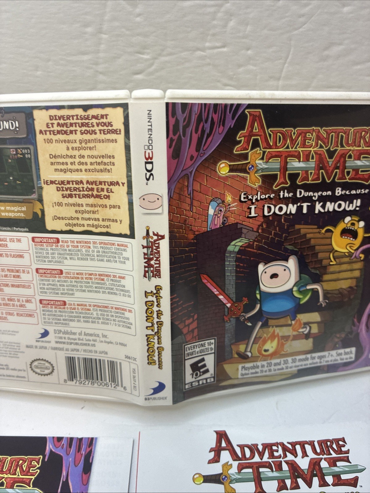 Adventure Time Explore the Dungeon Because I Don’t Know! Nintendo 3DS 2DS CIB