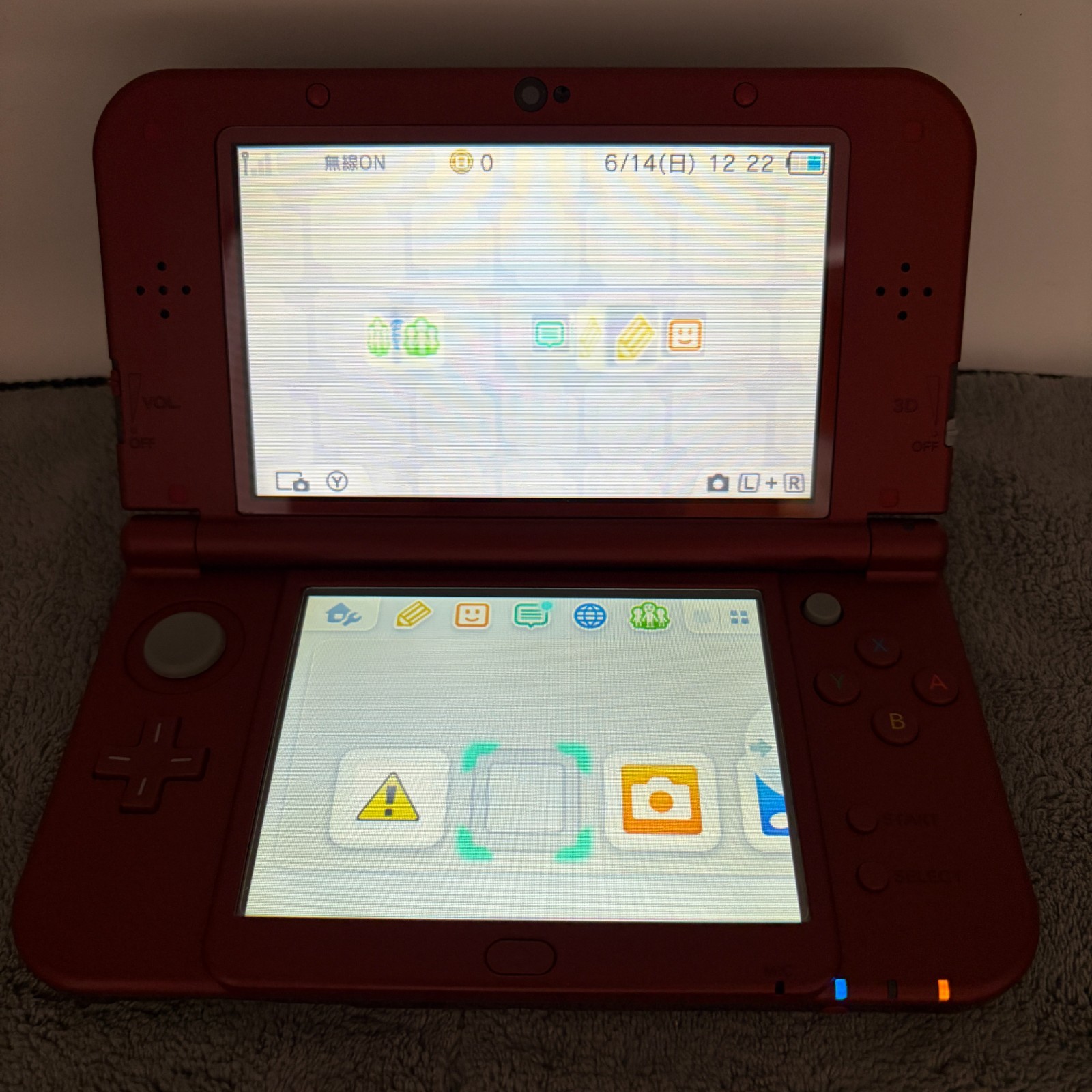 【Near Mint】IPS Nintendo NEW 3DS LL XL Metallic Red Handheld Game Console